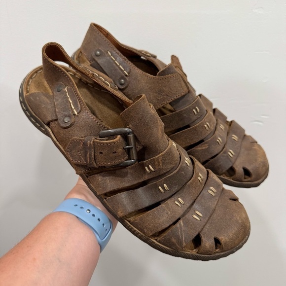 Josef Seibel Logan 70 Men’s Fisherman Sandal Leather Size 44